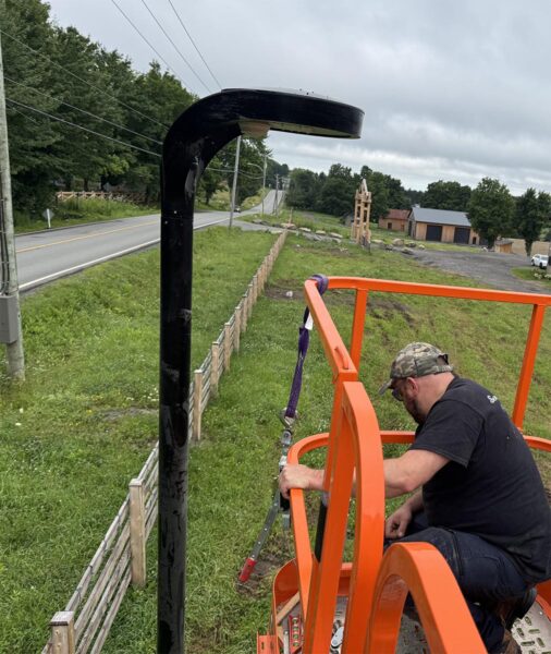 Photo du project: Éclairage extérieur d’une écurie