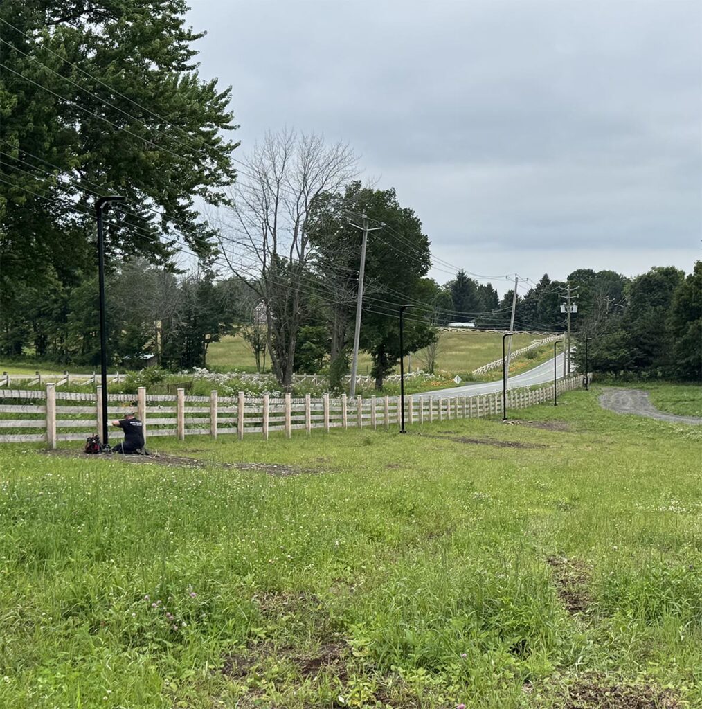 Éclairage extérieur d’une écurie