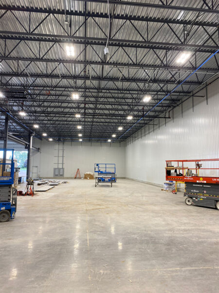 Photo du project: Éclairages DEL nouvelle usine à Granby