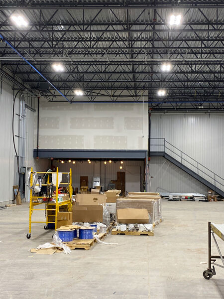 Photo du project: Éclairages DEL nouvelle usine à Granby