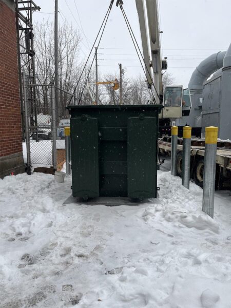 Photo du project: Entrée électrique industrielle 2000A à Granby