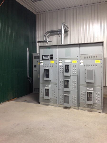 Photo du project: Entrée électrique industrielle 2 x 2500A à St-Denis-de-Brompton