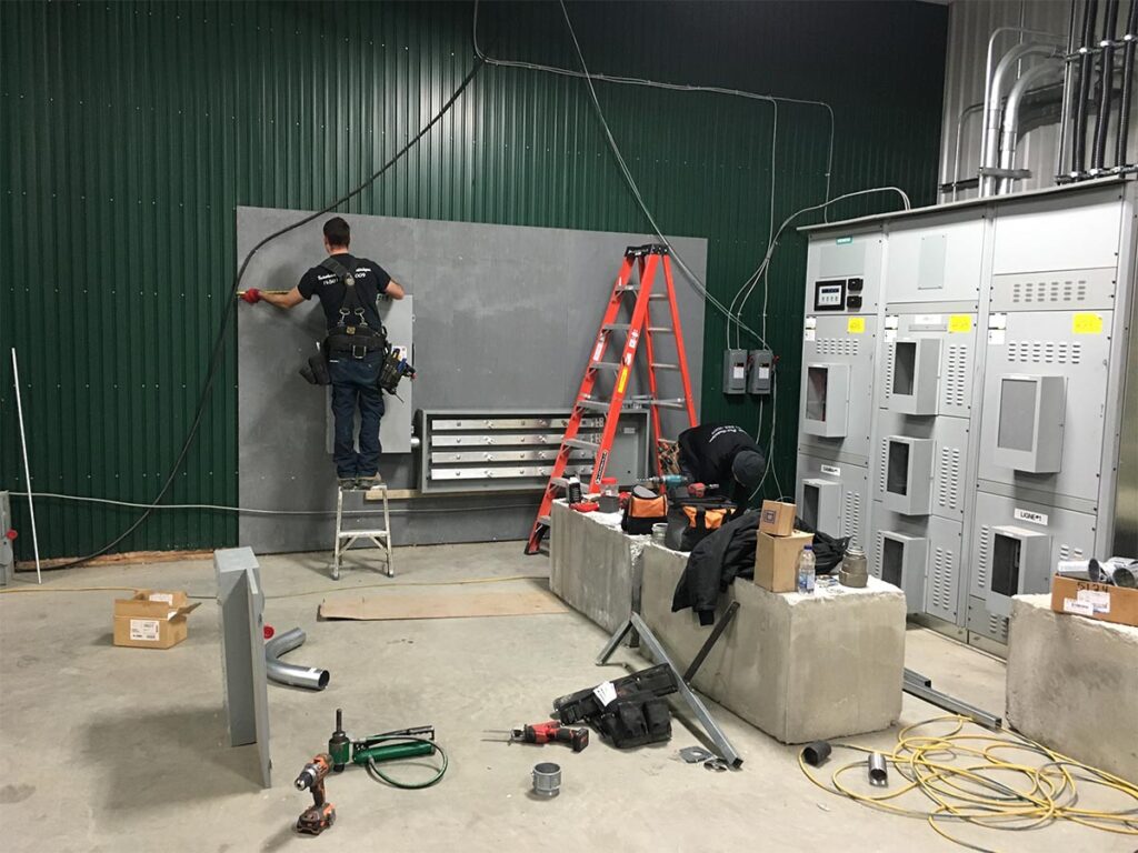 Entrée électrique 2 x 2500A