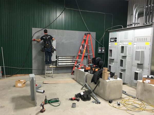 Photo du project: Entrée électrique industrielle 2 x 2500A à St-Denis-de-Brompton