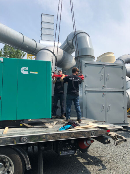 Photo du project: Génératrice industrielle 150 kW à Granby