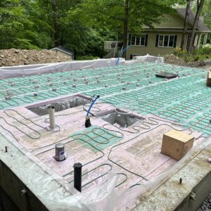 Plancher chauffant pour garage